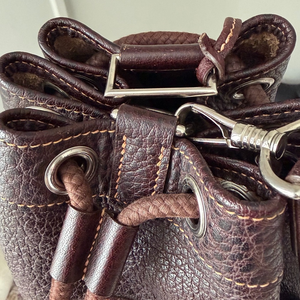 Hermès Perforated H Matelo Slingbag Backpack in Brown Leather - Picture 12 of 16